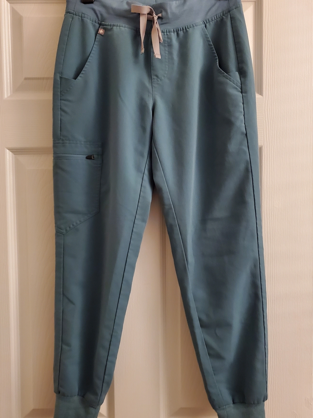 FIGS Technical Collection Jogger Scrub Pants Womens XS Petite Dusty Blue